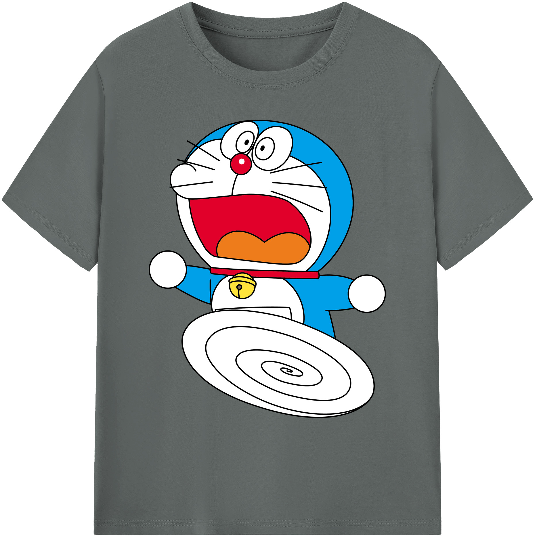（画像用） ドラえもん Doraemon 綿100％ メンズ半袖Tシャツ｜肌触りやわらか＆通気性